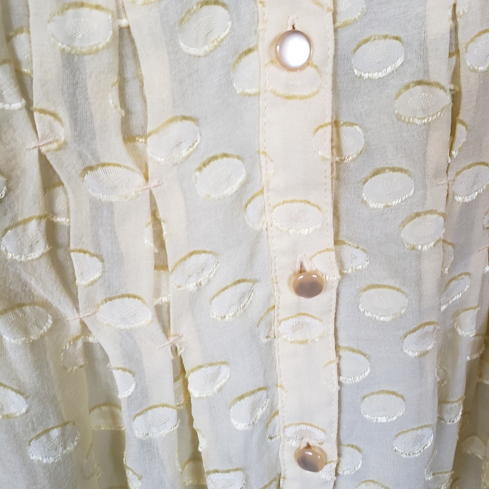 Soft Surrounding Yellow Button Down Short Sleeves… - image 6